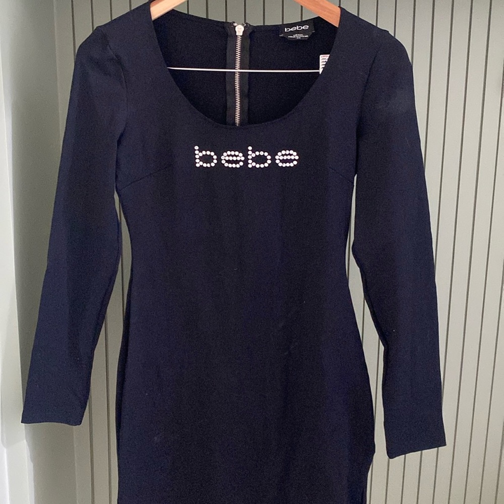 Bebe Iconic Mini crystals dress